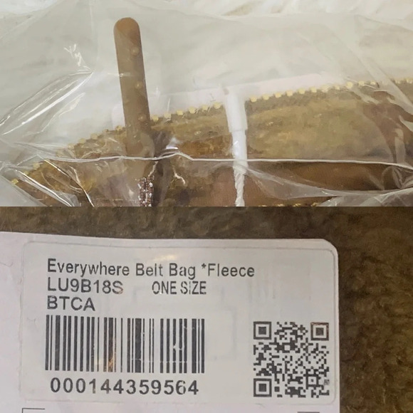 Lululemon Athletica Everywhere belt bag 1L Brunt Caramel FLEECE, Discontinued - Picture 5 of 16